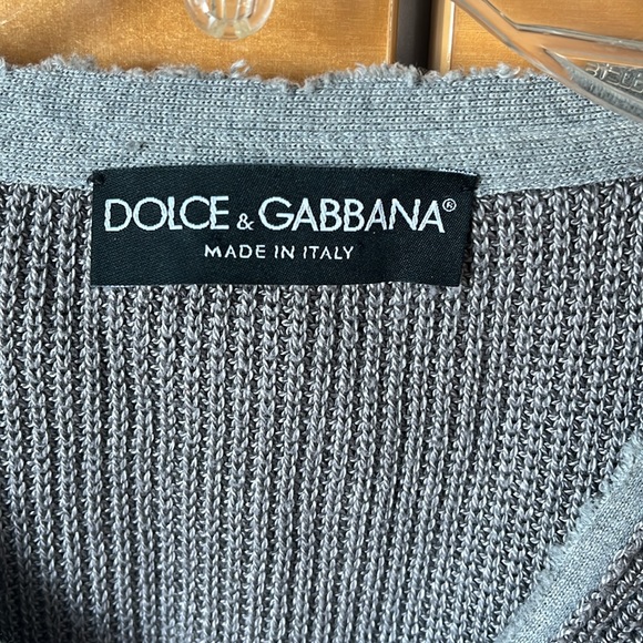 Dolce & Gabbana ribbed V neck sweater - Picture 5 of 10